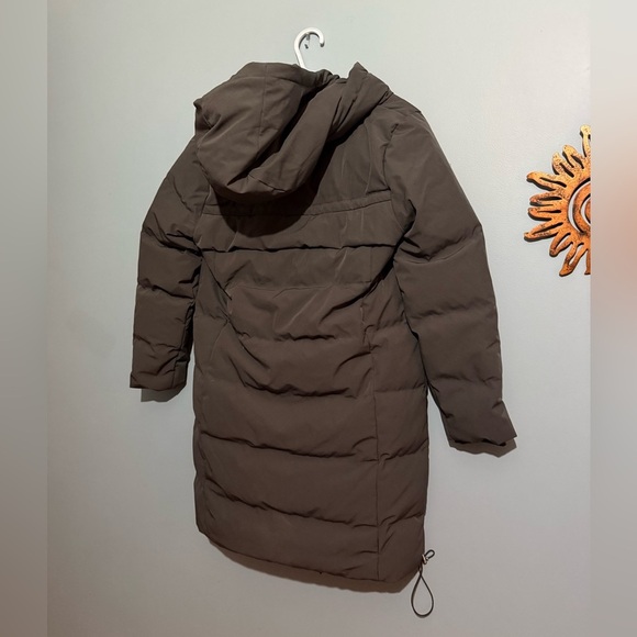 DKNY Women's Gray Puffer Jacket/Coat, Long - Picture 5 of 5